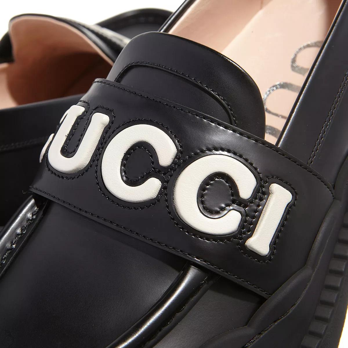 Gucci Loafers & Ballerinas - Loafer Leather - Gr. 38 (EU) - in Schwarz - für Damen von Gucci