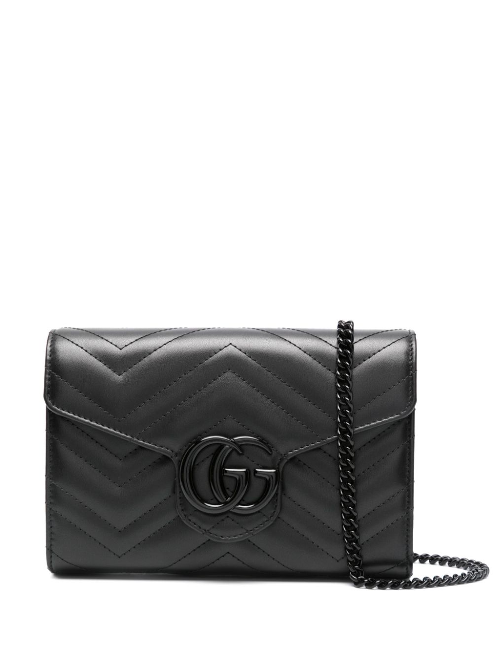 Gucci Mini GG Marmont Schultertasche - Schwarz von Gucci