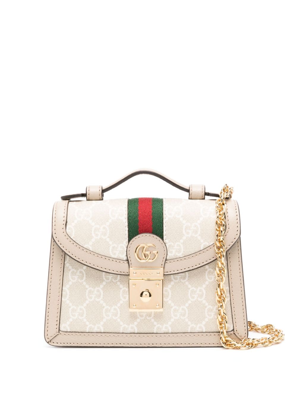 Gucci Mini Ophidia Schultertasche - Weiß von Gucci