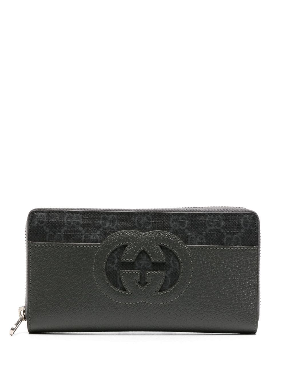 Gucci Portemonnaie mit Logo-Print - Grau von Gucci