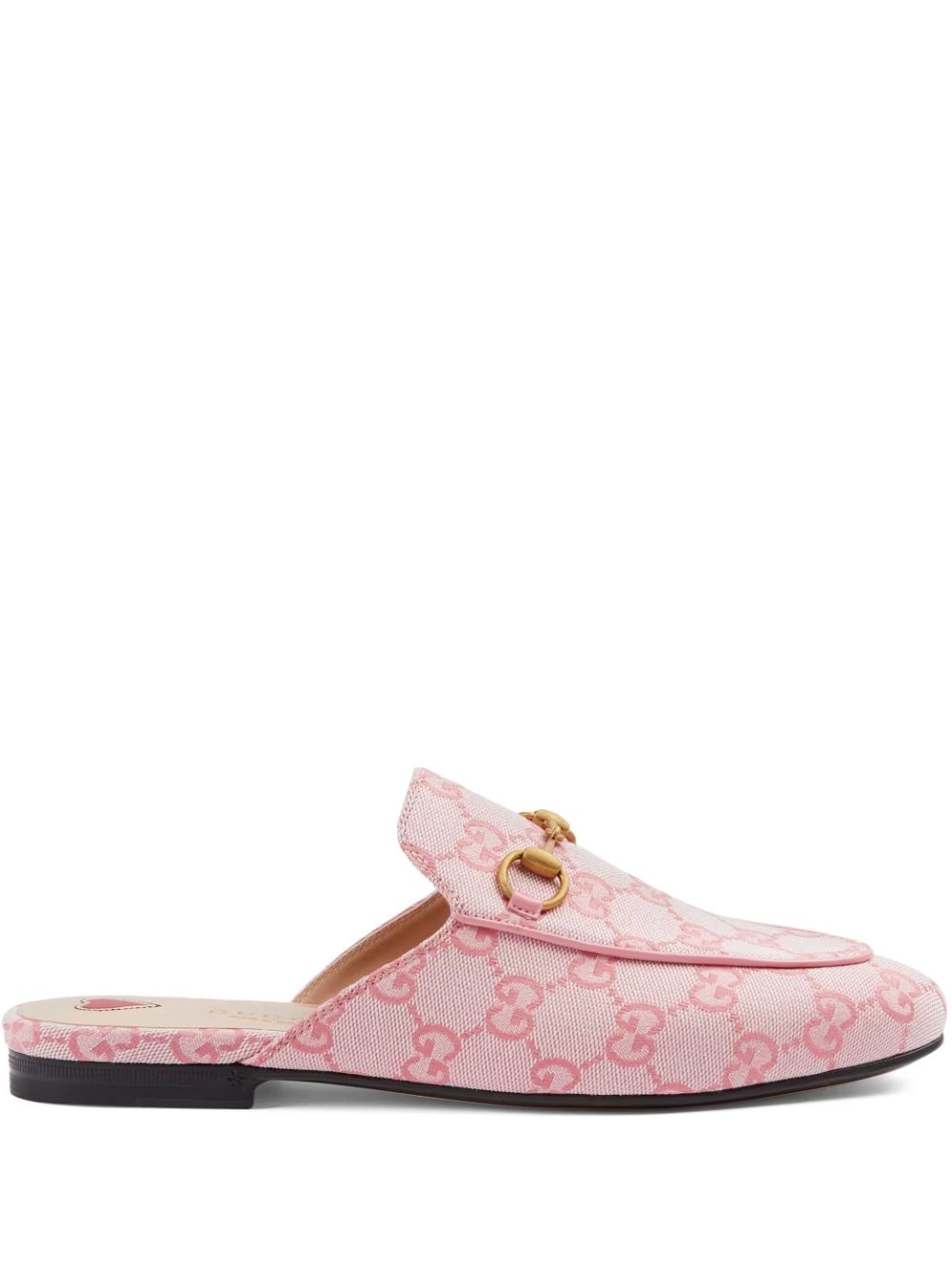 Gucci Princetown Mules mit Monogramm - Rosa von Gucci