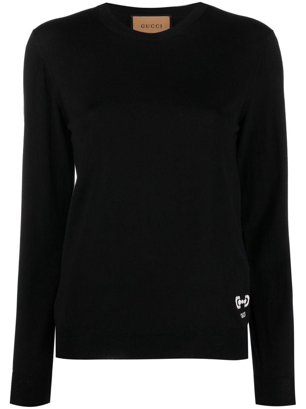 Gucci Pullover mit Logo-Stickerei - Schwarz von Gucci