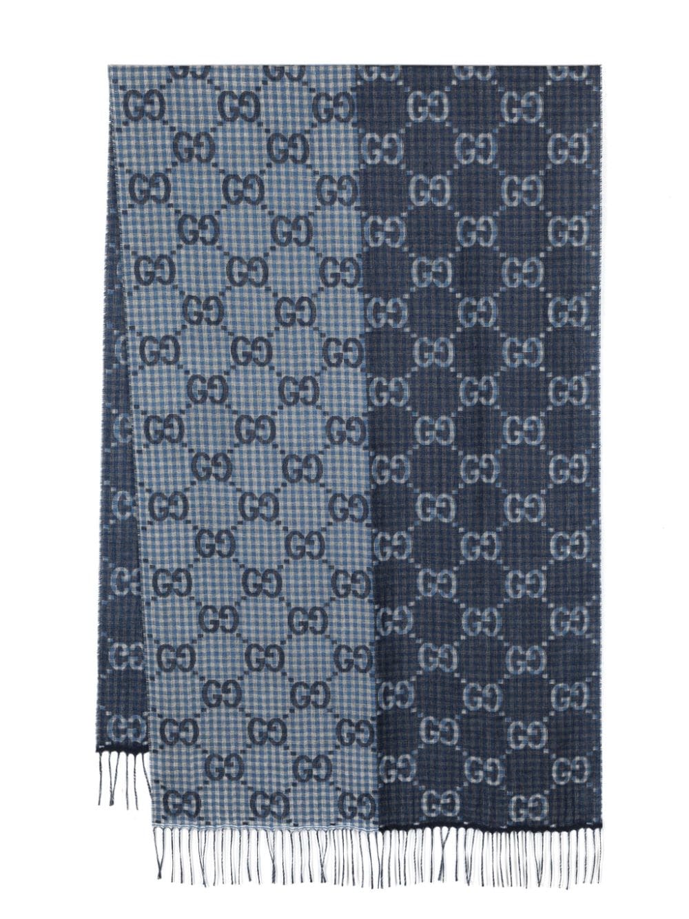 Gucci Schal mit GG-Jacquardmuster - Blau von Gucci