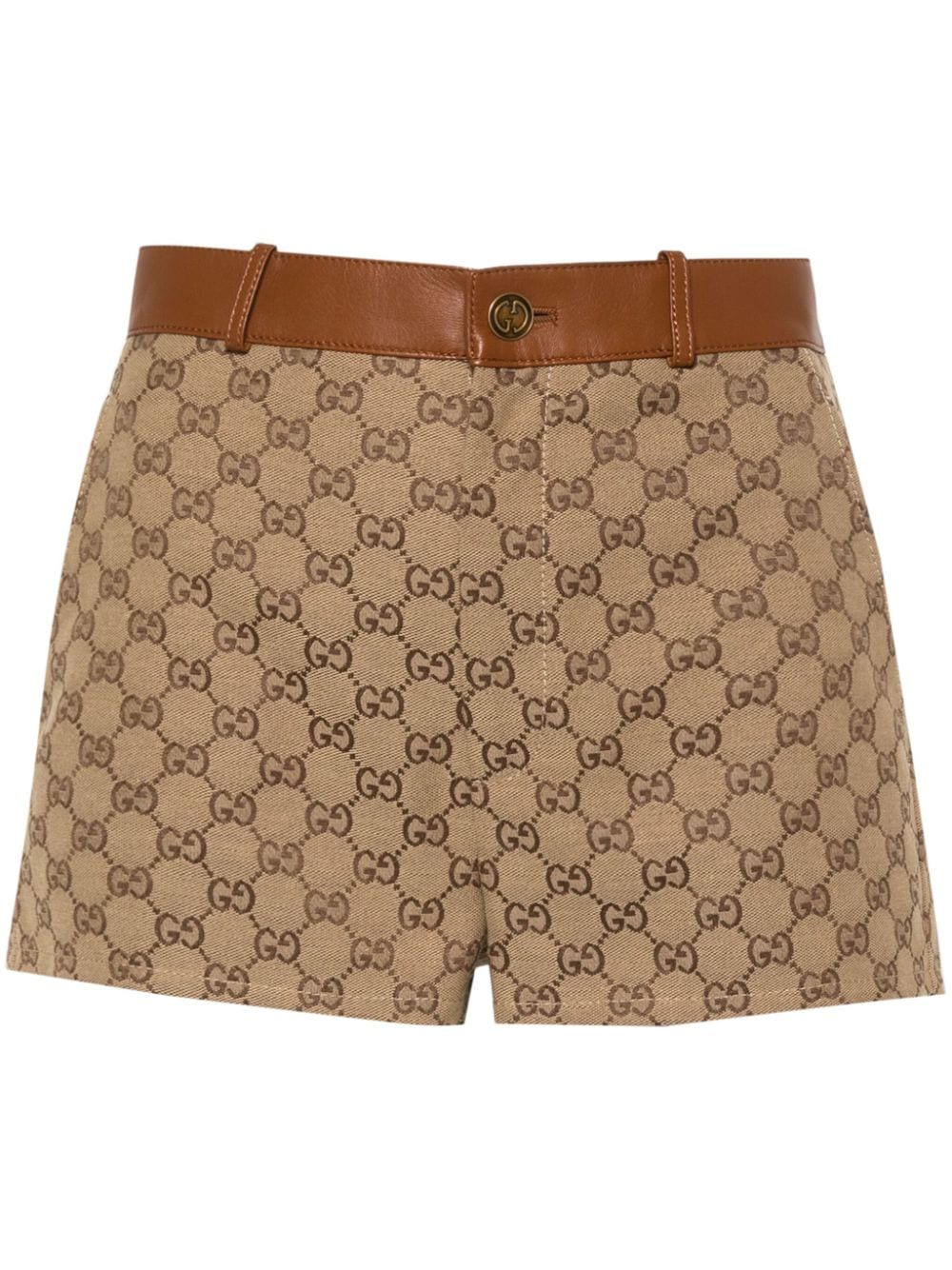 Gucci Shorts aus GG Canvas - Nude von Gucci