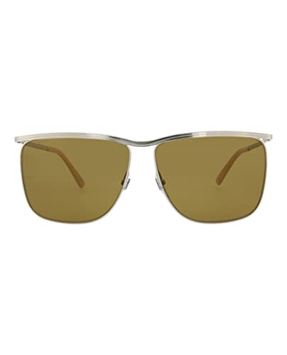 Gucci Sonnenbrille GG0821S 002 Man Sonnenbrille Farbe Silberbraun Linsengröße 62 mm von Gucci