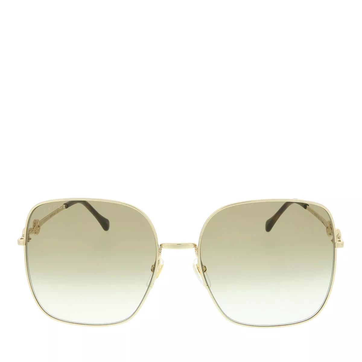 Gucci Sonnenbrille - GG0879S-002 61 Sunglass WOMAN METAL - Gr. unisize - in Gold - für Damen von Gucci