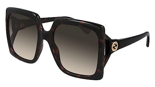 Gucci Sonnenbrillen GG0876S Havana/Brown Shaded 60/20/130 Damen von Gucci