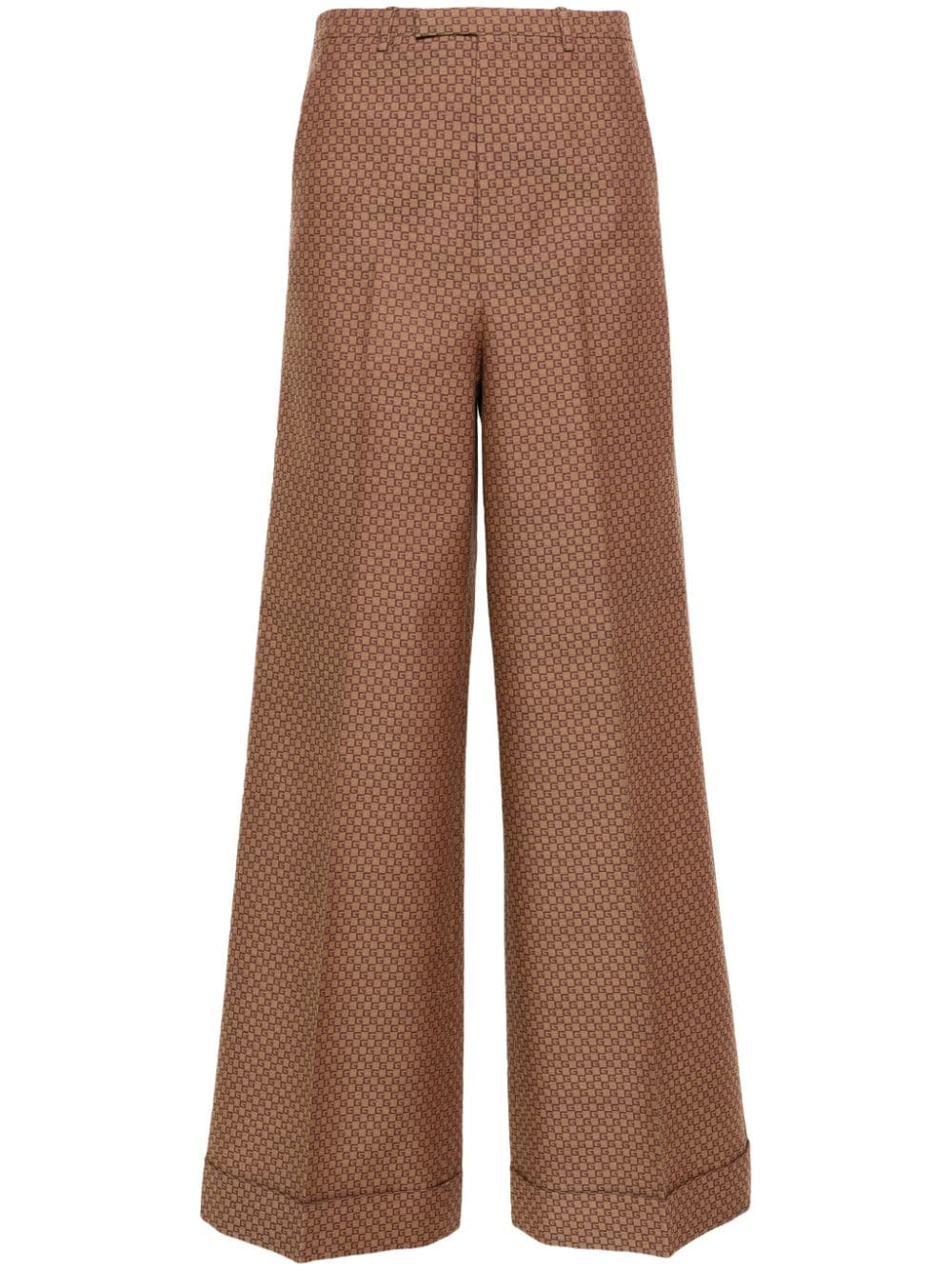 Gucci Weite Hose mit Square G-Jacquard - Nude von Gucci