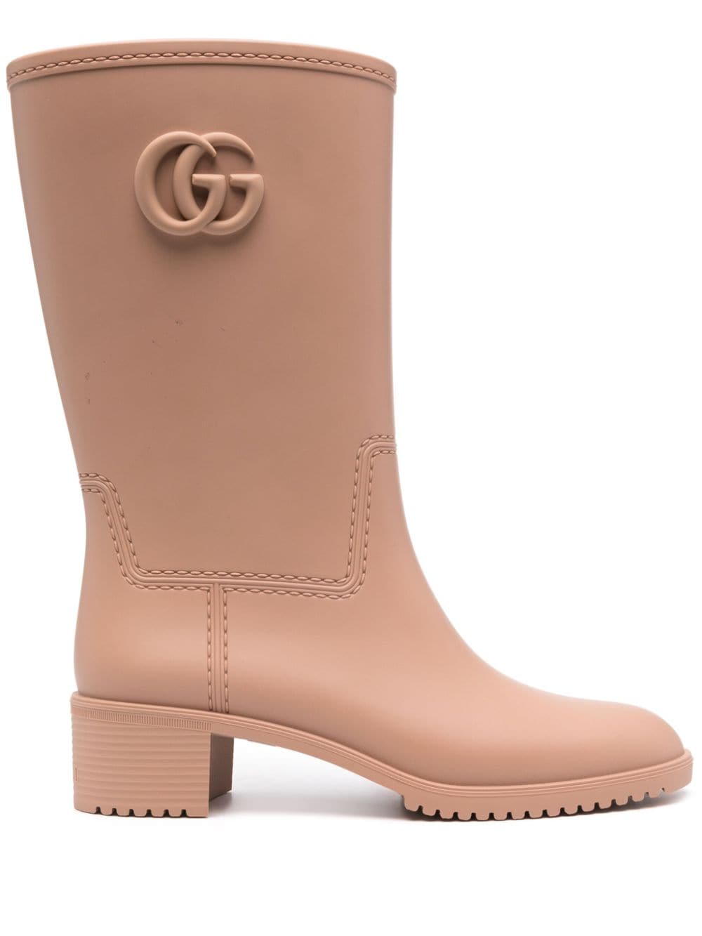 Gucci Stiefel mit GG - Nude von Gucci