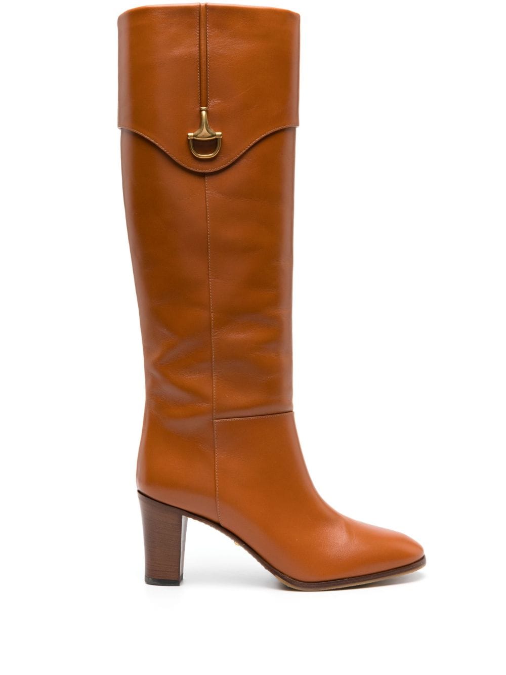 Gucci Stiefel mit Half Horsebit - Orange von Gucci