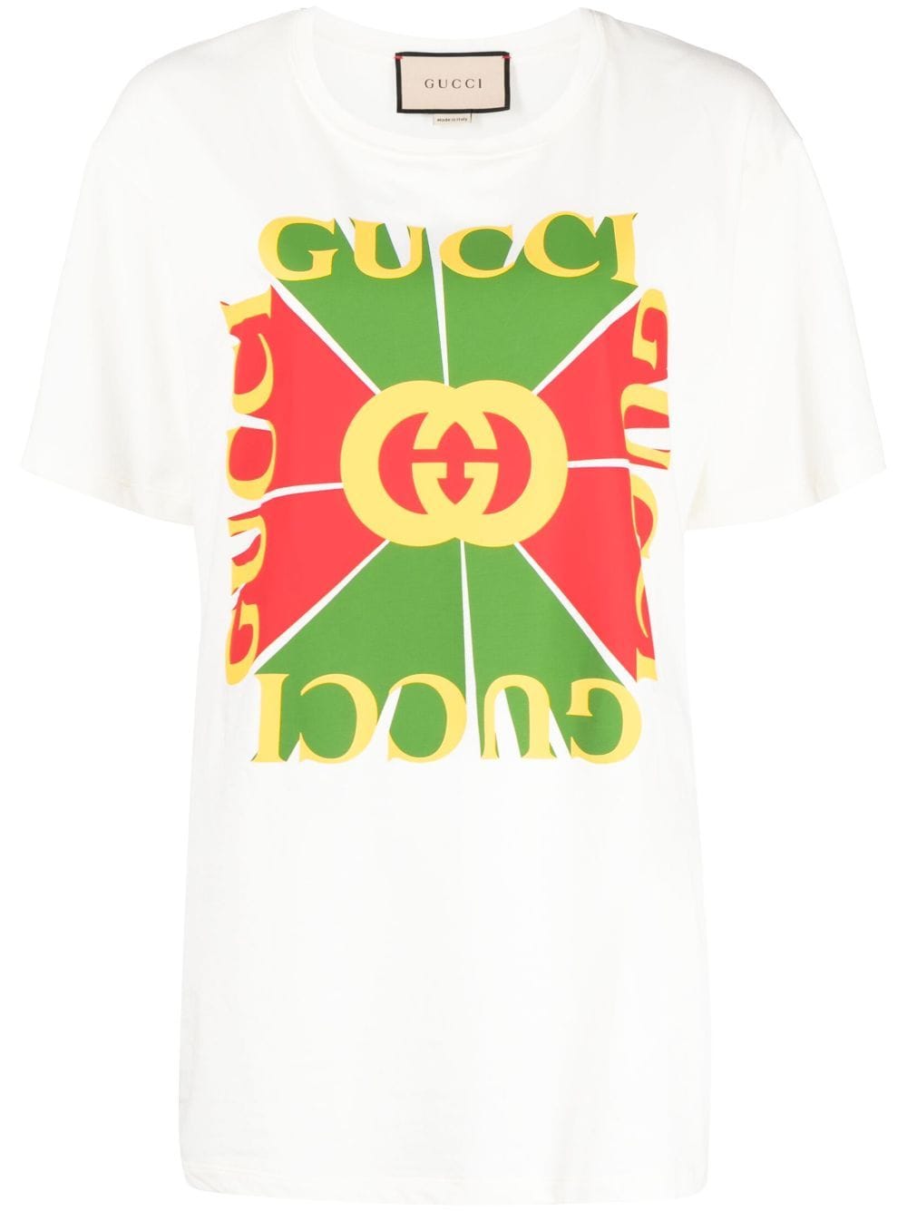 Gucci Vintage T-Shirt mit Logo-Applikation - Weiß von Gucci