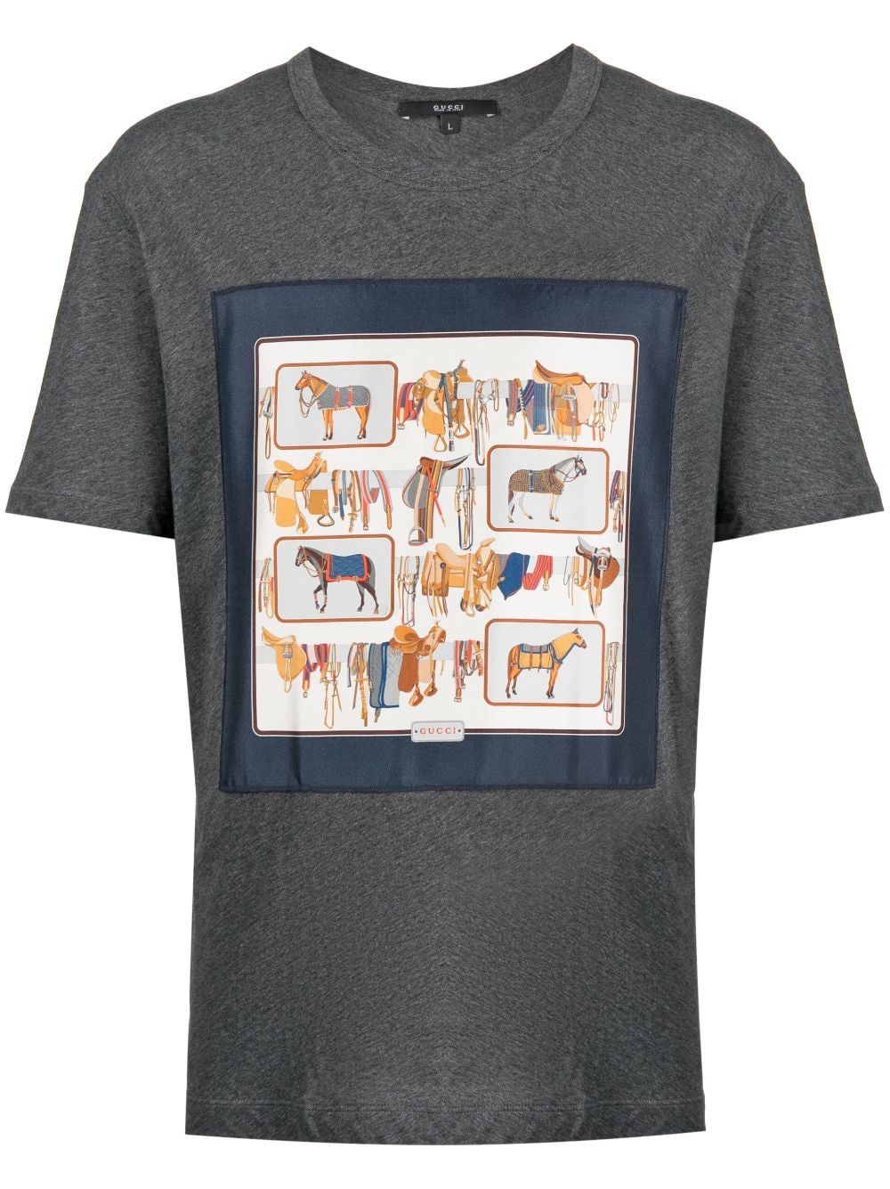 Gucci T-Shirt mit grafischem Print - Grau von Gucci