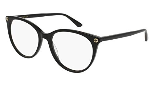 Gucci Unisex – Erwachsene GG00930-001-53 Brillengestell, Glänzend Schwarz, 53 von Gucci