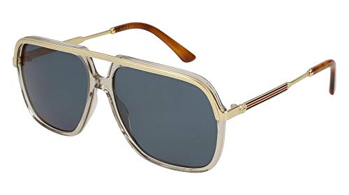 Gucci Unisex-Erwachsene GG0200S 004 Sonnenbrille, Braun (4/Bluee), 57 von Gucci