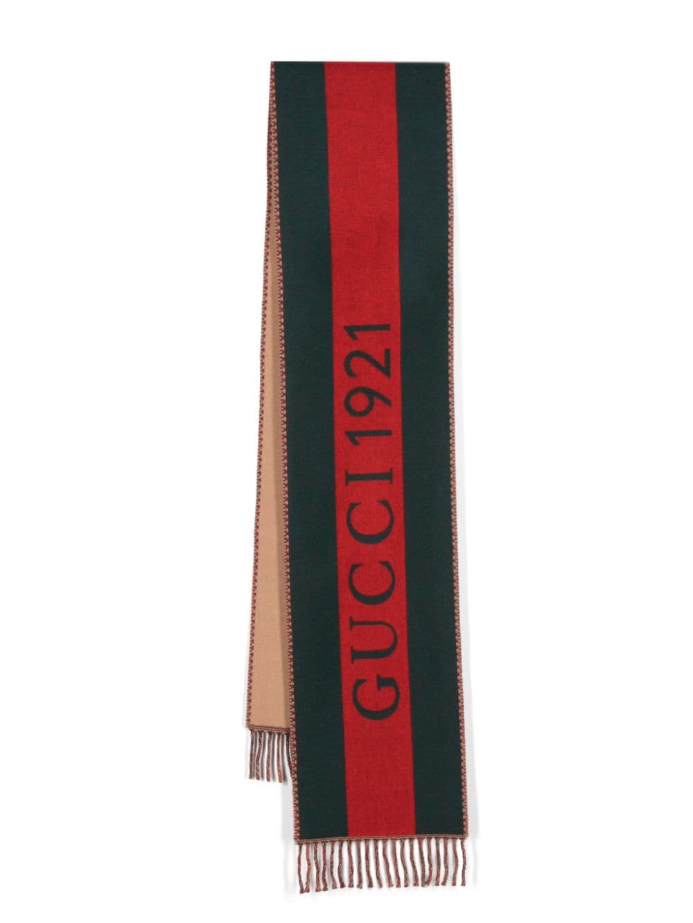 Gucci Jacquard-Schal mit Webstreifen - Grün von Gucci