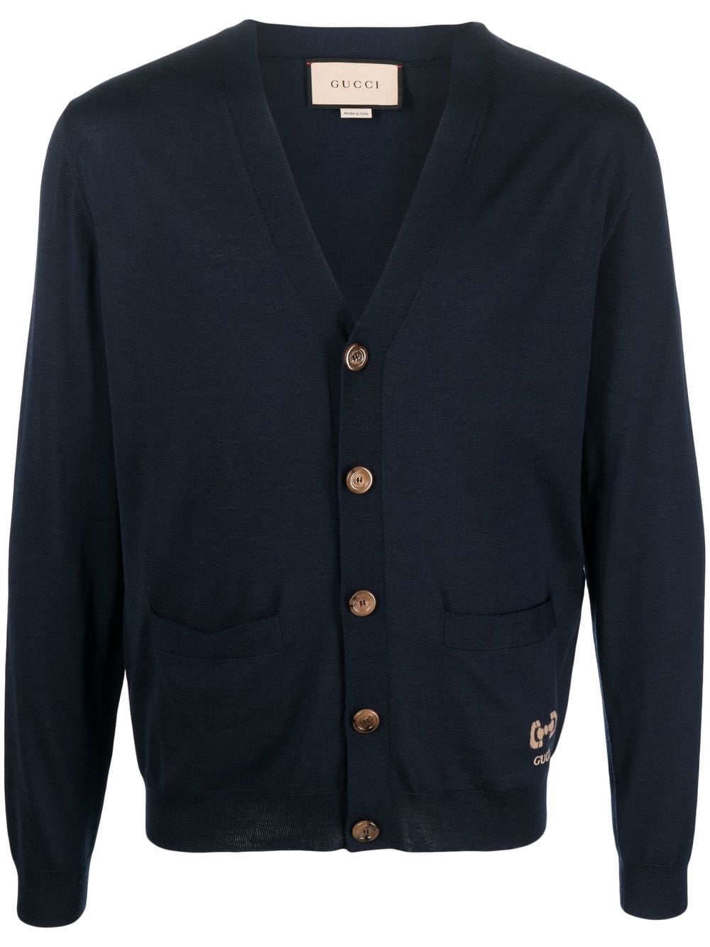 Gucci Cardigan mit V-Ausschnitt - Blau von Gucci