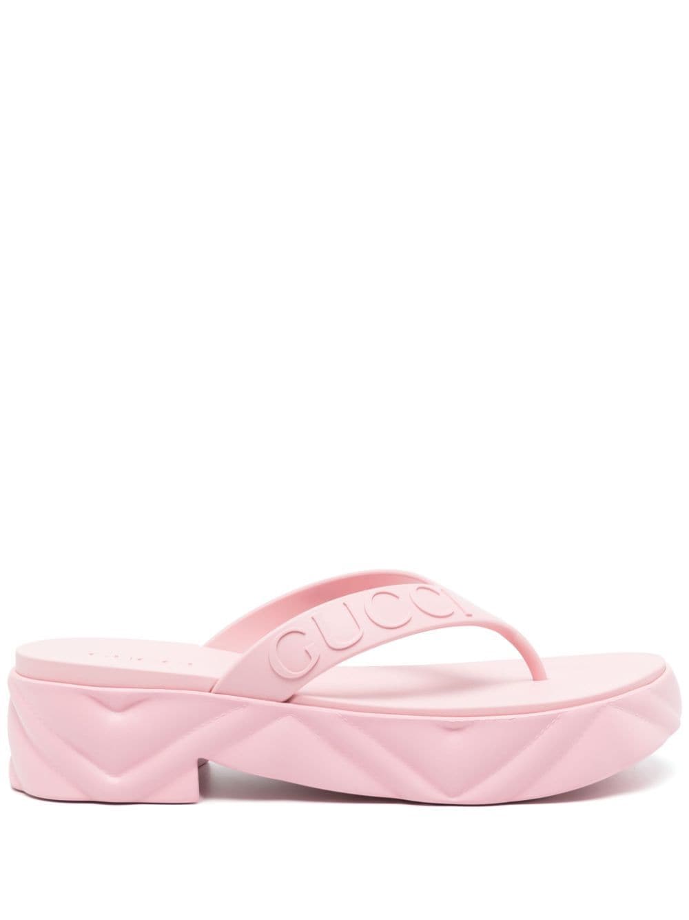 Gucci Flip-Flops mit Plateausohle - Rosa von Gucci