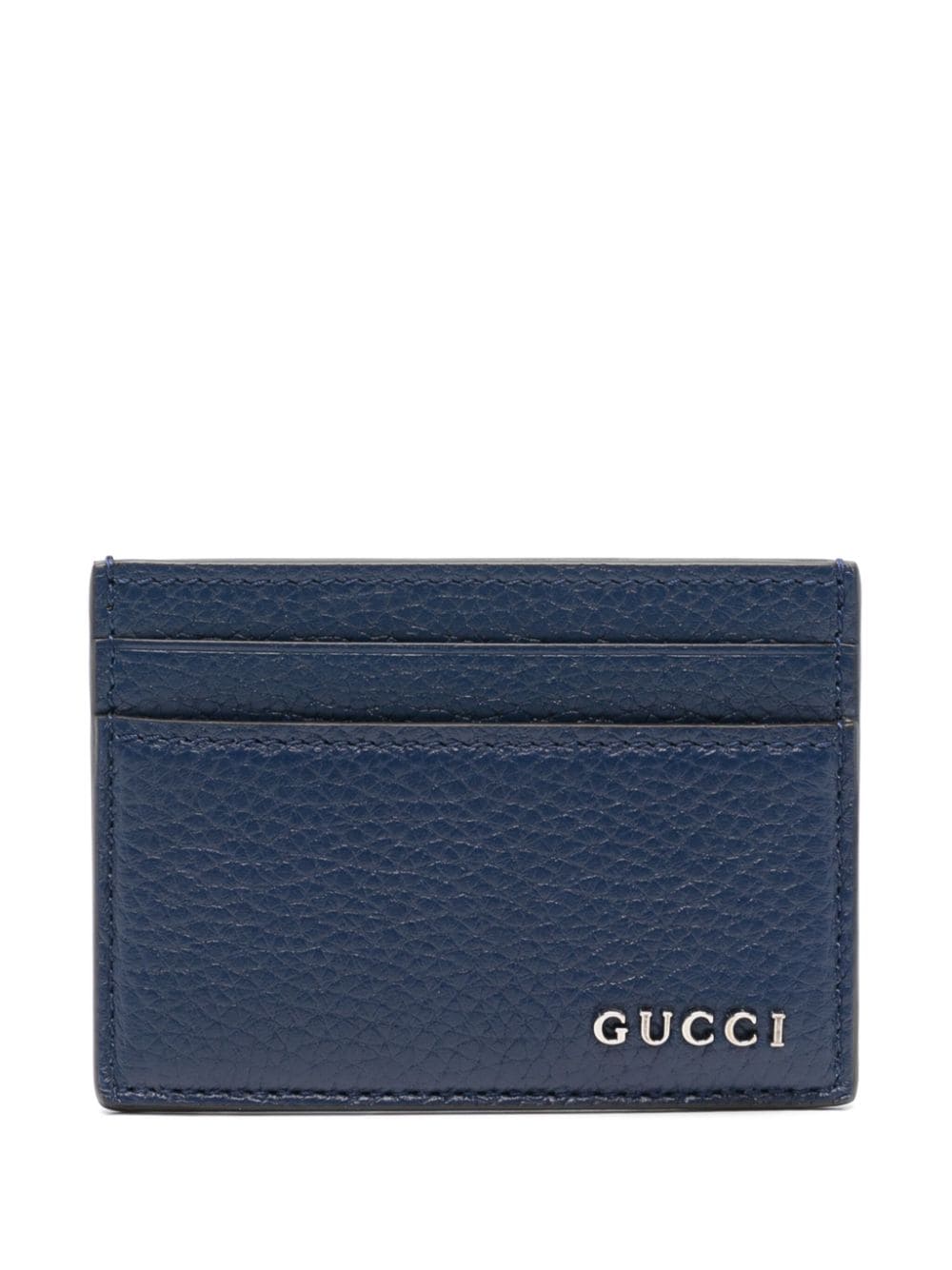 Gucci Kartenetui mit Logo-Schild - Blau von Gucci