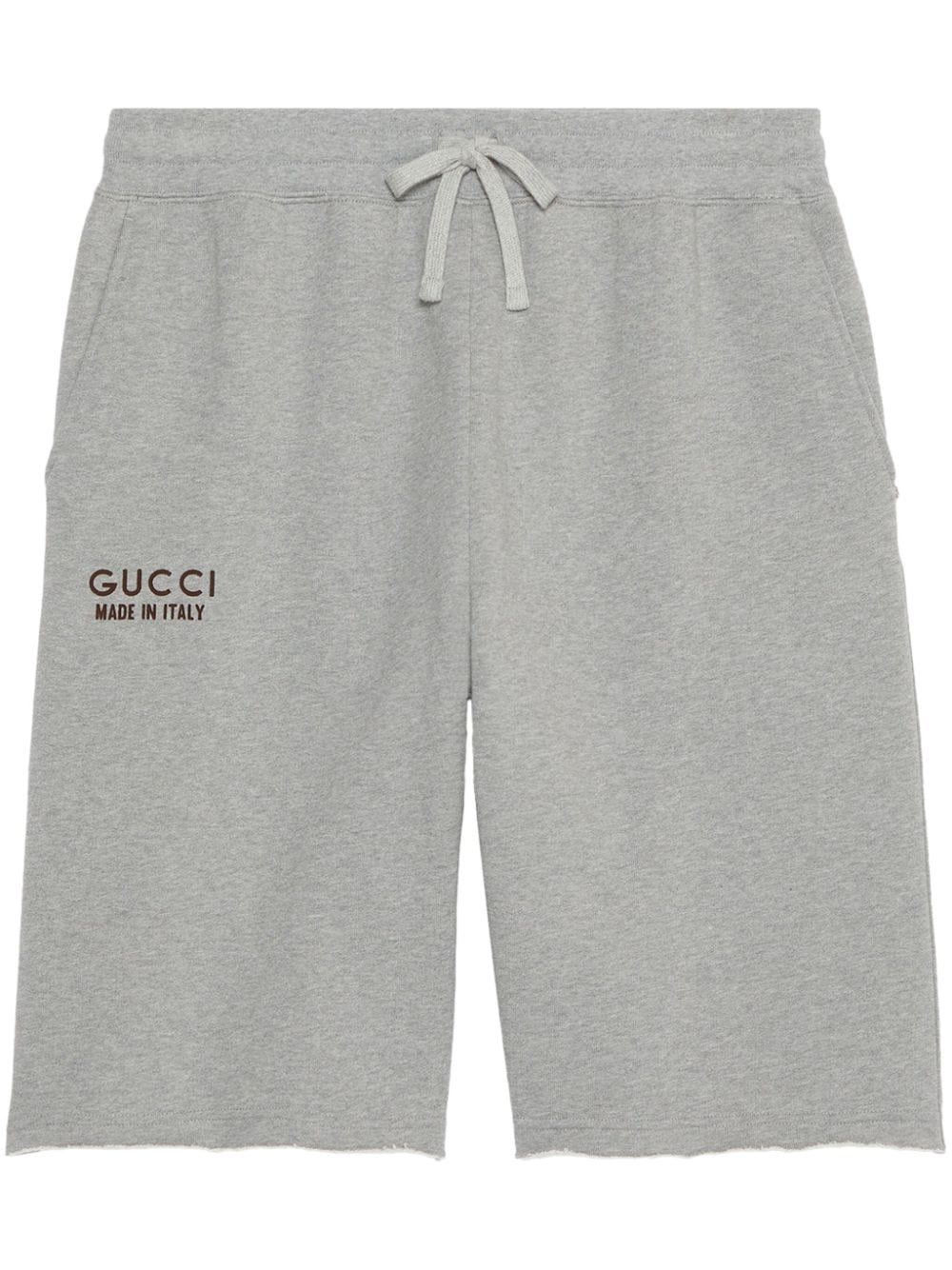 Gucci Joggingshorts mit Logo-Print - Grau von Gucci