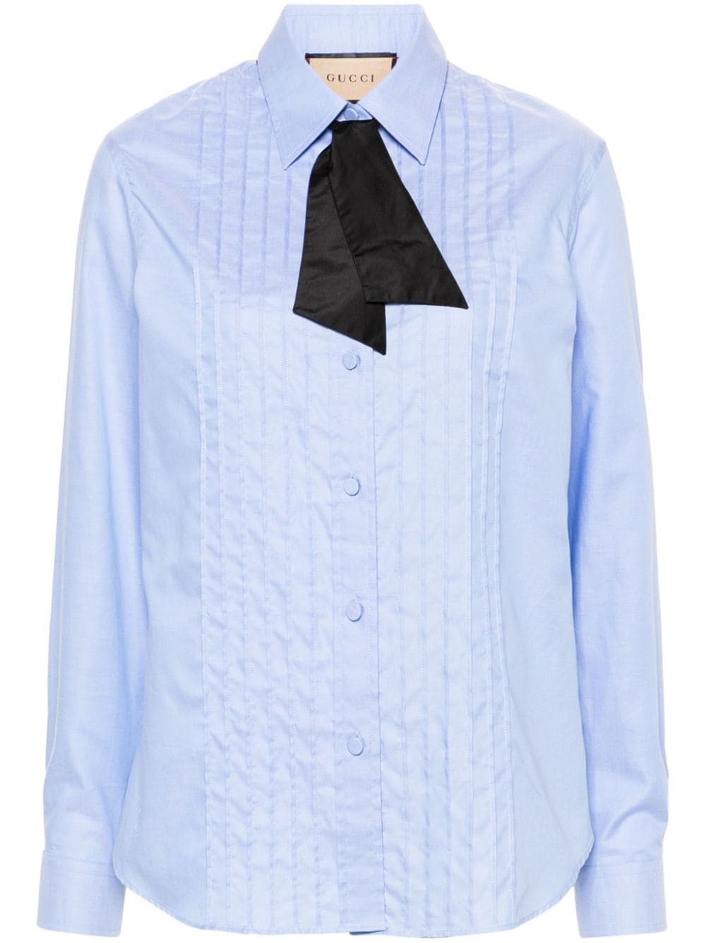 Gucci Oxford-Hemd mit Falten - Blau von Gucci