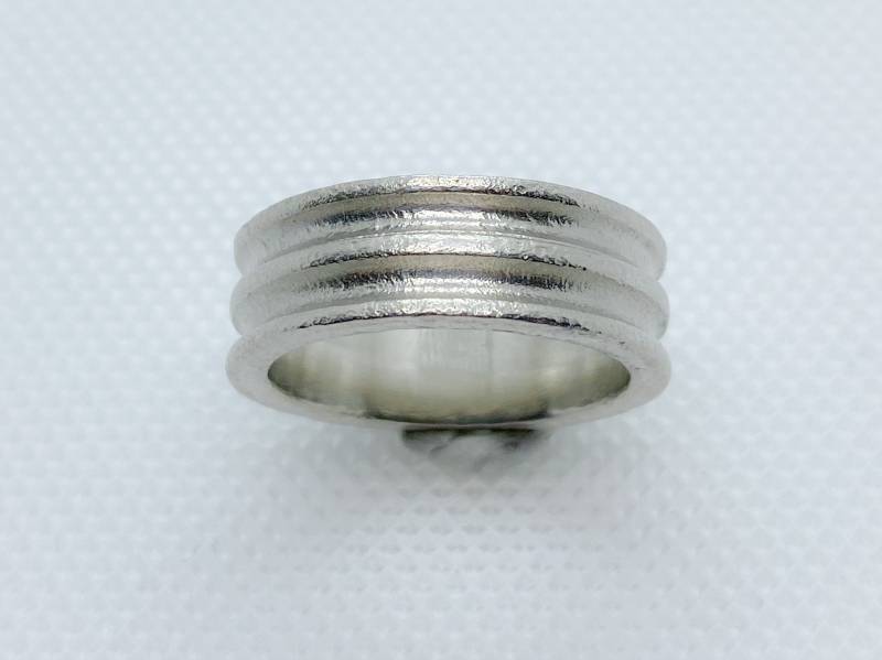 Breiter Silberring Matt Handgemacht von GudrunRothSchmuck