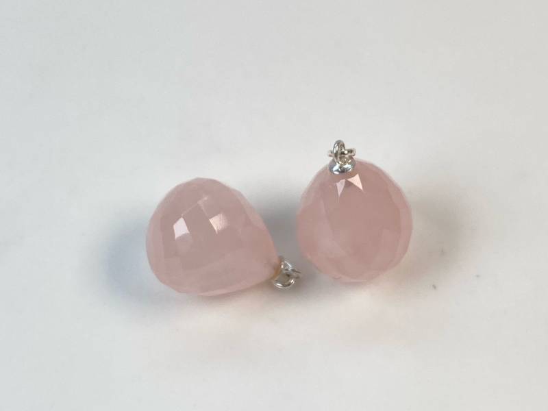 Rosenquarz Pampel Für Wechselohrringe von GudrunRothSchmuck