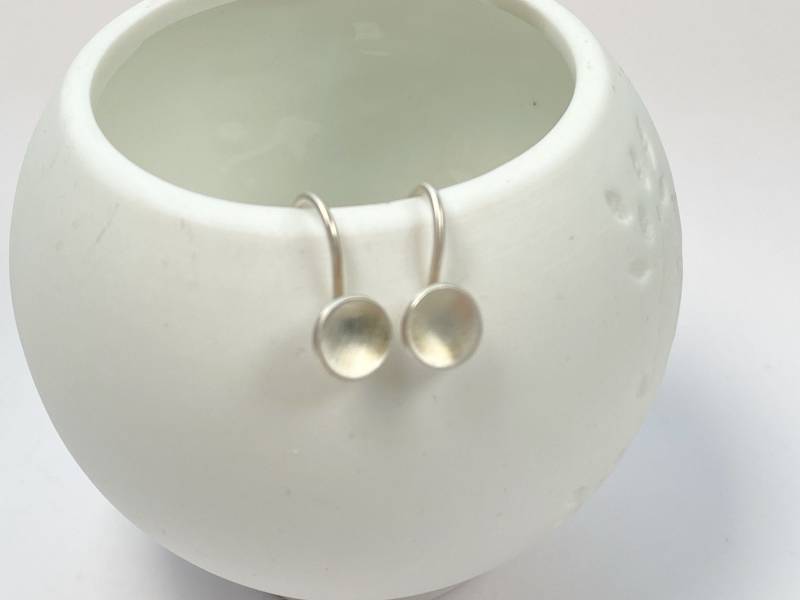 Siberne Ohrhänger Zum Einhängen Von Schmucksteinen von GudrunRothSchmuck