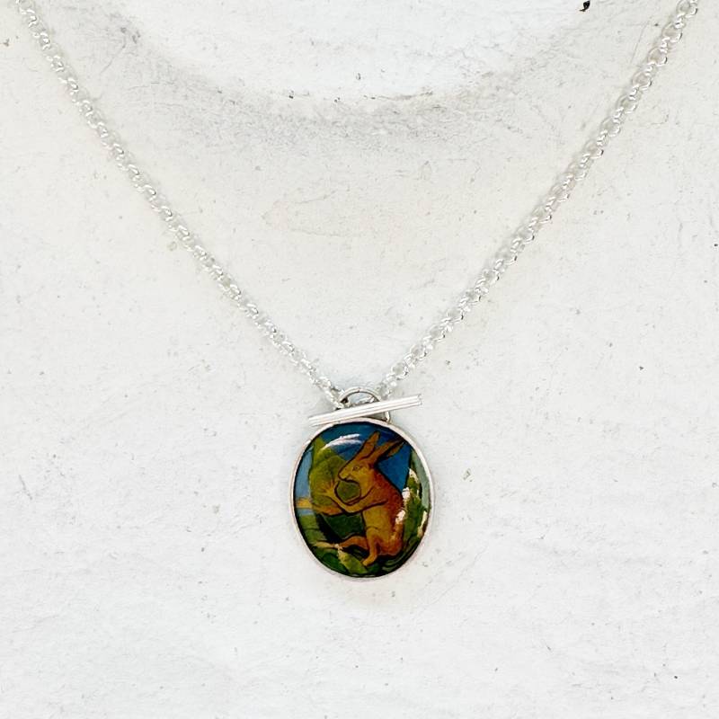 Silberanhänger Mit Hase von GudrunRothSchmuck