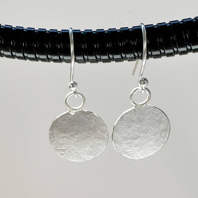 Silberohrringe Geschmiedet Plättchen von GudrunRothSchmuck