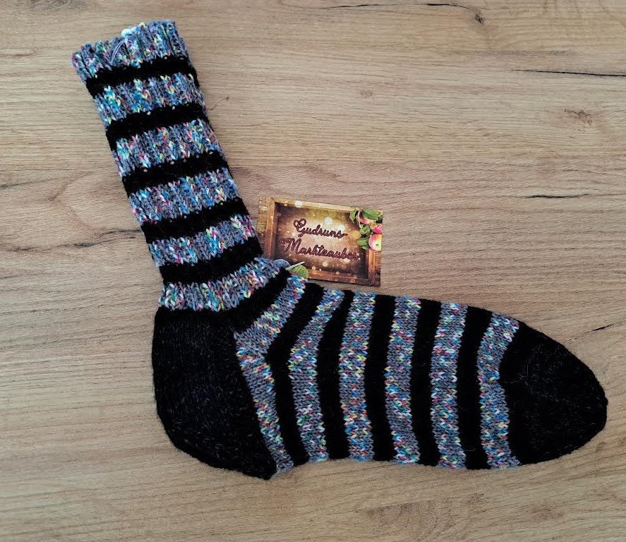 Gr. 46/47, Handgestrickte Socken Unisex, Warm, Schick, Geschenk, Opa von GudrunsMarktzauber