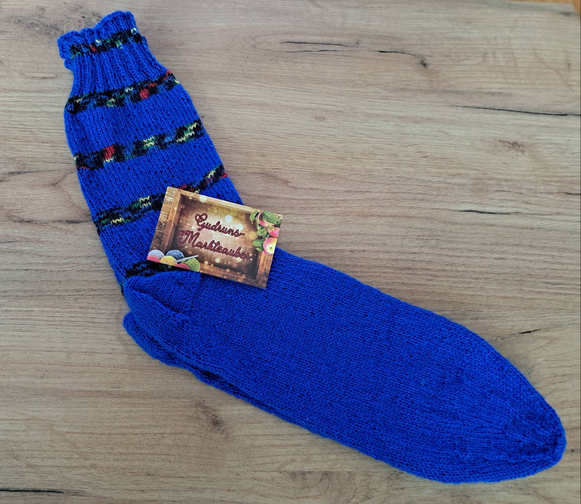 Gr. 46/47 Handgestrickte Socken Unisex, Warm, Schick, Geschenk, Opa von GudrunsMarktzauber