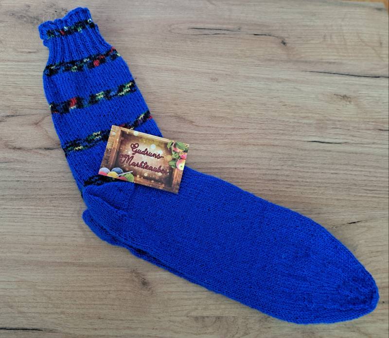 Gr. 46/47 Handgestrickte Socken Unisex, Warm, Schick, Geschenk, Opa von GudrunsMarktzauber