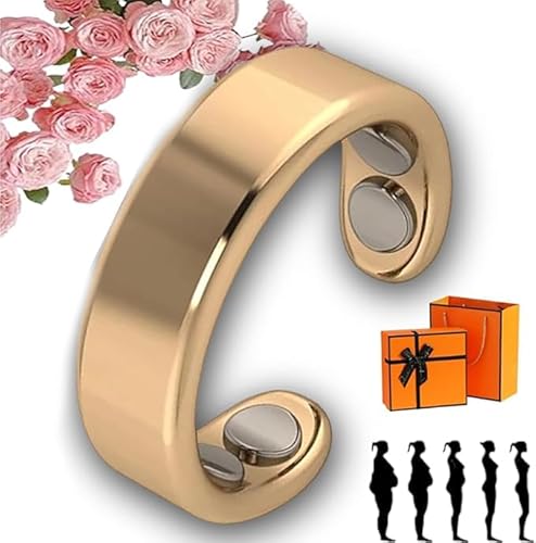 Sömni Ring Damen Wechseljahre, 2025 Sömni Ring : Wechseljahreshilfe natürlich Verstellbare Magnetische Therapie Ringe für Männer und Frauen Entspannung, Schlafhilfe Müdigkeitsreduktion (1PC-A) von Guegalls