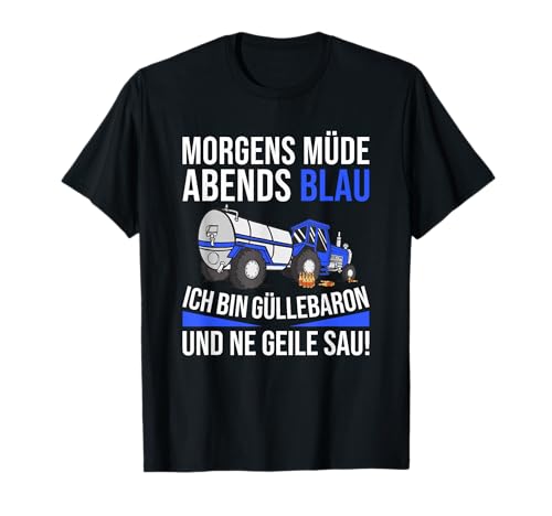 Herren Güllebaron Lustiger Landwirte Bier Saufen Spruch T-Shirt Herren Güllebaron Lustiger Landwirte Bier Saufen Spruch T-Shirt von Güllebaron Landwirt Sprüche
