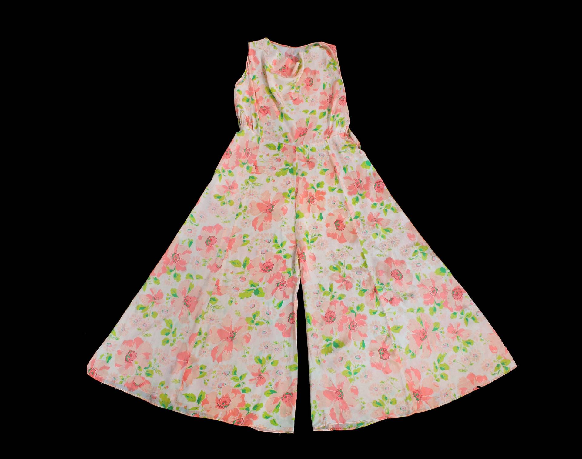 Seltener 1930Er Jahre Strand Pyjama/30Er Floral Seiden Lounge Jumpsuit Seltener 1930Er Jahre Strand Pyjama/30Er Floral Seiden Lounge Jumpsuit von GuermantesVintage