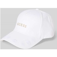 Guess Activewear Basecap aus reiner Baumwolle mit Logo-Stitching Modell 'Peony' in Offwhite, Größe 1 Guess Activewear Basecap aus reiner Baumwolle mit Logo-Stitching Modell 'Peony' in Offwhite, Größe 1 von Guess Activewear