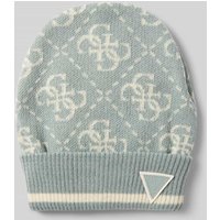 Guess Activewear Beanie mit Label-Patch Modell 'MARZIA' in Mittelgrau, Größe 1 von Guess Activewear