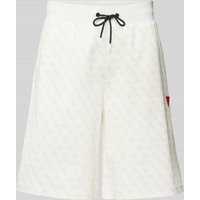 Guess Activewear Regular Fit Shorts mit Label-Badge Modell 'KORBIN' in Weiss, Größe M von Guess Activewear