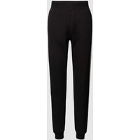 Guess Activewear Regular Fit Sweatpants mit Galonstreifen Modell 'BRITNEY' in Black, Größe S von Guess Activewear