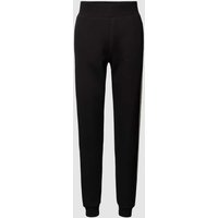 Guess Activewear Regular Fit Sweatpants mit Galonstreifen Modell 'BRITNEY' in Black, Größe XL von Guess Activewear