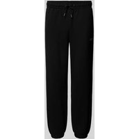 Guess Activewear Relaxed Fit Sweatpants mit Label-Print Modell 'EMIS' in Black, Größe S von Guess Activewear