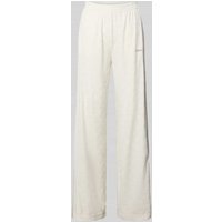 Guess Activewear Straight Fit Sweatpants mit Label-Stitching Modell 'KRISSY' in Offwhite, Größe XL von Guess Activewear