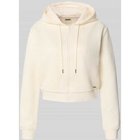 Guess Activewear Sweatjacke mit Kapuze Modell '3D PEONY' in Offwhite, Größe S von Guess Activewear
