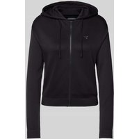 Guess Activewear Sweatjacke mit Label-Applikation Modell 'MARTINA' in Black, Größe M/L von Guess Activewear