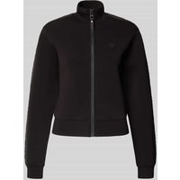 Guess Activewear Sweatjacke mit Label-Applikation Modell 'NEW ALLIE' in Black, Größe L von Guess Activewear