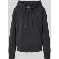 Guess Activewear Sweatjacke mit Label-Detail Modell 'OLYMPE' in Black, Größe L von Guess Activewear