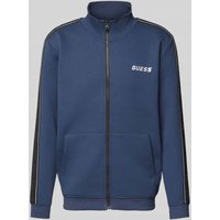 Guess Activewear Sweatjacke mit Label-Print Modell 'MICKEY' in Marine, Größe XL von Guess Activewear