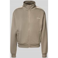 Guess Activewear Sweatjacke mit Label-Print Modell 'YARROW' in Hellbraun, Größe XL Guess Activewear Sweatjacke mit Label-Print Modell 'YARROW' in Hellbraun, Größe XL von Guess Activewear