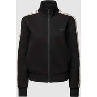 Guess Activewear Sweatjacke mit Stehkragen Modell 'BRITNEY' in Black, Größe M von Guess Activewear