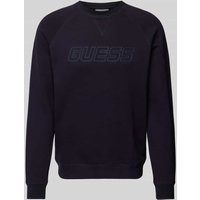 Guess Activewear Sweatshirt mit Label-Print Modell 'NEW ALDWIN' in Dunkelblau, Größe M von Guess Activewear
